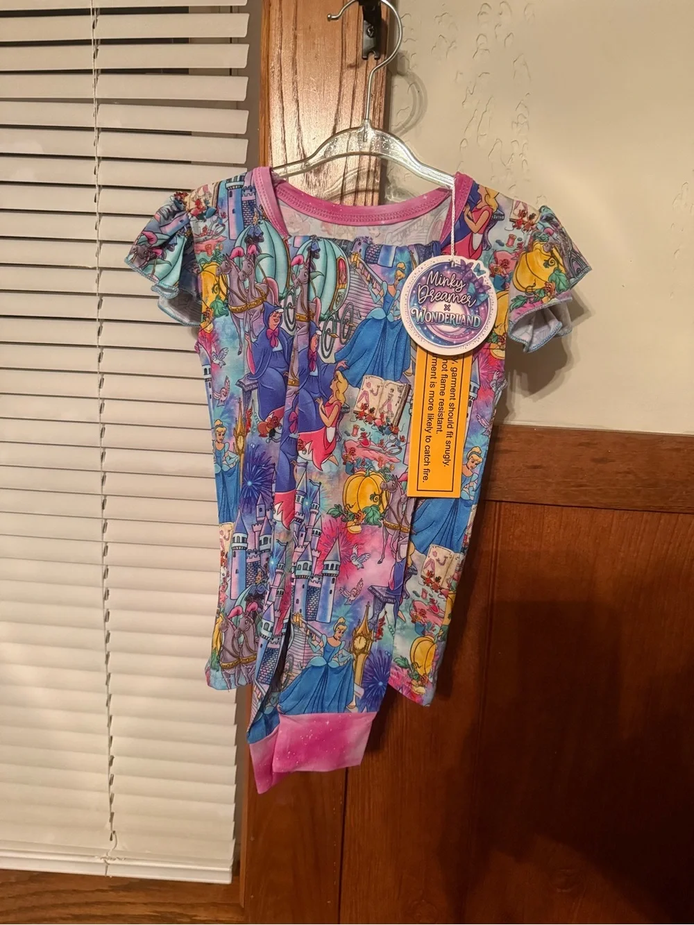 7/8 Minky Dreamer Cinderella 2 Piece Bamboo Pajama *New with Tags*